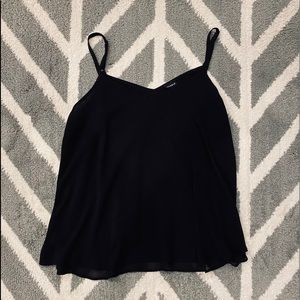 Torrid BLACK CHIFFON DOUBLE LAYER SWING CAMI